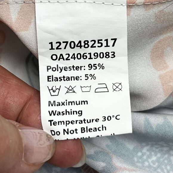 Commence Lightweight Wrap Skirt Women's Size Large Floral Paris Rio Print - Picture 10 of 10